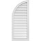 Ekena Millwork Quarter Round Top Left Surface Mount PVC Gable Vent w/ 2"W x 2"P Brickmould Sill Frame, 18"W x 42"H GVPQL18X4203SN - alternate 1